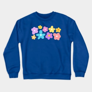 Naif pretty pastel painted flowers (for kids and grownups!) Crewneck Sweatshirt